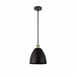 Metal Bristol - 1 Light Pendant In Industrial Style-10.88 Inches Tall and 9 Inches Wide - 1297653
