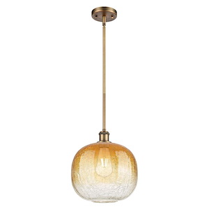 Brookhaven Sphere - 1 Light Ballston Stem Hung Mini Pendant-11.5 Inch Tall and 10.5 Inch Wide - 1387697