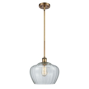 Fenton - 1 Light Mini Pendant-10.75 Inch Tall and 11 Inch Wide - 1425057