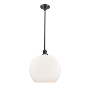 Athens - 1 Light Pendant In Industrial Style-16.38 Inches Tall and 13.75 Inches Wide