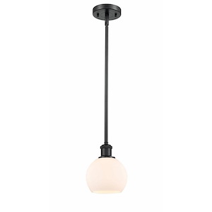 Athens - 1 Light Mini Pendant In Industrial Style-7.88 Inches Tall and 6 Inches Wide - 1292004