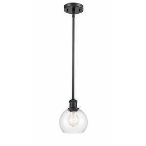 Athens - 1 Light Mini Pendant In Industrial Style-7.88 Inches Tall and 6 Inches Wide