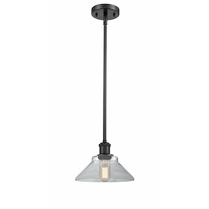 Orwell - 1 Light Stem Hung Mini Pendant In Industrial Style-8 Inches Tall and 8.38 Inches Wide