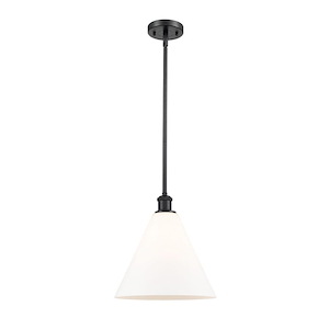 Berkshire - 1 Light Mini Pendant In Industrial Style-12.75 Inches Tall and 12 Inches Wide