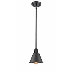 Smithfield - 1 Light Stem Hung Mini Pendant In Industrial Style-7.5 Inches Tall and 7 Inches Wide