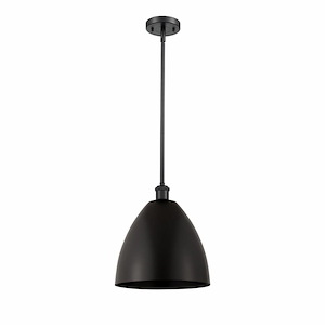 Metal Bristol - 1 Light Pendant In Industrial Style-12.75 Inches Tall and 12 Inches Wide