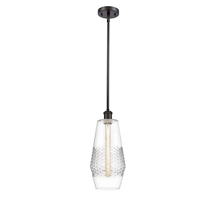 Windham - 5W 1 LED Mini Pendant In Industrial Style-16.5 Inches Tall and 7 Inches Wide