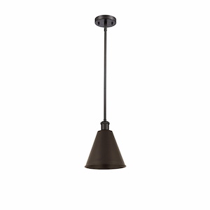 Ballston Cone - 1 Light Pendant In Industrial Style-9.75 Inches Tall and 8 Inches Wide - 1297612