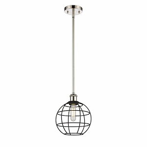 Lake Placid - 1 Light Stem Hung Pendant In Industrial Style-10.25 Inches Tall and 8 Inches Wide