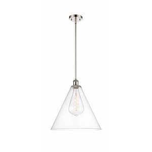Berkshire - 1 Light Pendant In Industrial Style-16.75 Inches Tall and 16 Inches Wide