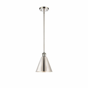 Ballston Cone - 1 Light Pendant In Industrial Style-9.75 Inches Tall and 8 Inches Wide - 1297612
