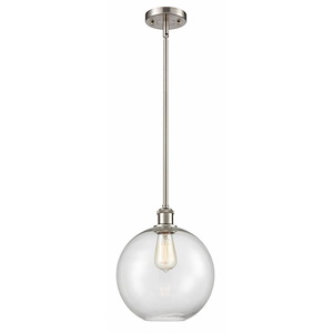 Ballston - 1 Light Athens Mini Pendant In IndustrialStyle-13 Inches Tall and 10 Inches Wide