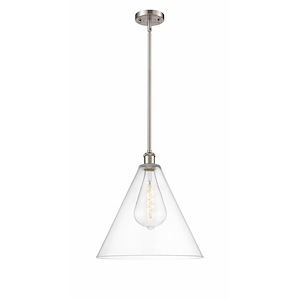 Berkshire - 1 Light Pendant In Industrial Style-16.75 Inches Tall and 16 Inches Wide - 1297635