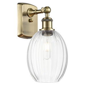 Preston - 1 Light Bulb Shade Wall Sconce-11.75 Inch Tall and 6.25 Inch Wide - 1387678