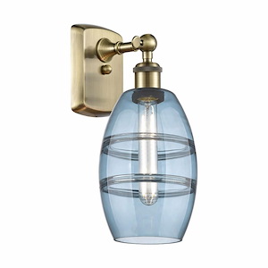 Vaz - 1 Light Wall Sconce In Industrial Style-9.13 Inches Tall and 5.88 Inches Wide