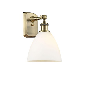 Bristol - 1 Light Glass Wall Sconce-10.5 Inch Tall and 7.5 Inch Wide - 1297613