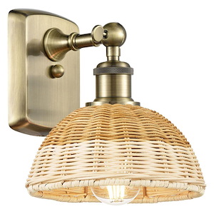 Bristol Natural II - 1 Light Wall Sconce-7.75 Inch Tall and 7.5 Inch Wide - 1387722