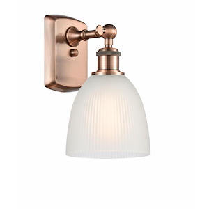 Castile - 1 Light Wall Sconce In Industrial Style-11 Inches Tall and 6 Inches Wide - 1289545