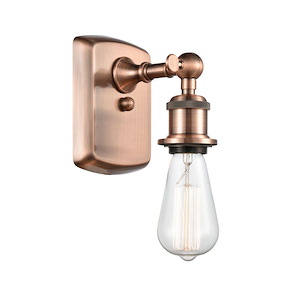 Bare Bulb - 1 Light Wall Sconce-6 Inch Tall and 4.5 Inch Wide - 1426978