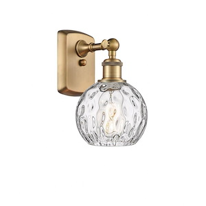 Athens Water Glass - 1 Light Wall Sconce In Industrial Style-11 Inches Tall and 6 Inches Wide - 1297700