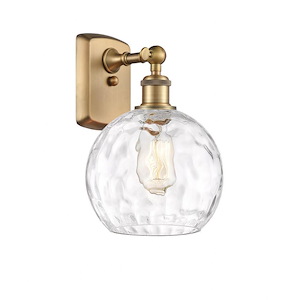 Athens Water Glass - 1 Light Wall Sconce In Industrial Style-13 Inches Tall and 8 Inches Wide - 1297655
