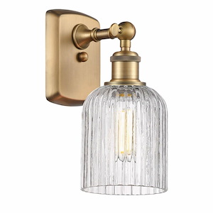 Bridal Veil - 1 Light Wall Sconce In Art Deco Style-10 Inches Tall and 5 Inches Wide - 1330029