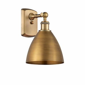 Metal Bristol - 1 Light Wall Sconce In Industrial Style-10.75 Inches Tall and 7.5 Inches Wide - 1297709