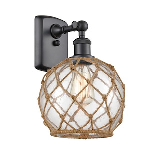 Farmhouse Rope - 100W 1 LED Wall Sconce-11 Inch Tall and 8 Inch Wide - 1428386