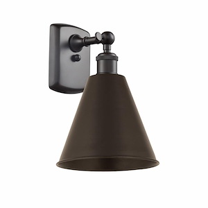 Ballston Cone - 1 Light Wall Sconce In Industrial Style-11.25 Inches Tall and 8 Inches Wide
