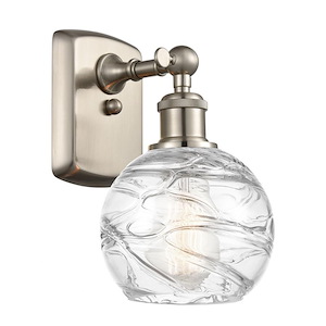 Ballston - 1 Light Athens Deco Swirl Wall Sconce In IndustrialStyle-11 Inches Tall and 6 Inches Wide