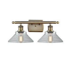 Orwell - 2 Light Bath Vanity In Industrial Style-10 Inches Tall and 18 Inches Wide - 1289566