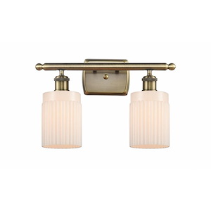 Hadley - 2 Light Bath Vanity In Art Deco Style-9 Inches Tall and 16 Inches Wide - 1289548
