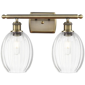 Preston - 2 Light Bulb Shade Bath Vanity-11.75 Inch Tall and 16.25 Inch Wide - 1387680