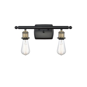 Bare Bulb - 2 Light Bath Vanity-4.75 Inch Tall and 16 Inch Wide - 1425297