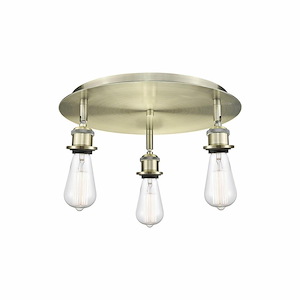 Ballston - 3 Light Flush Mount In Industrial Style-3.5 Inches Tall and 11.75 Inches Wide - 1330060