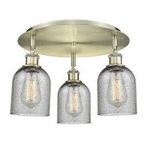 Caledonia - 3 Light Flush Mount In Industrial Style-9.5 Inches Tall and 16.75 Inches Wide - 1330103