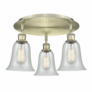 Hanover - 3 Light Flush Mount In Industrial Style-9.88 Inches Tall and 18 Inches Wide - 1330057