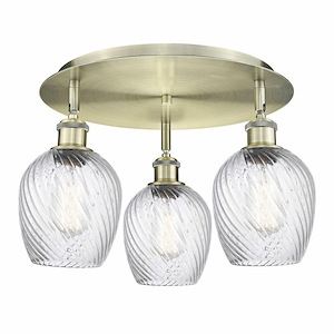 Salina - 3 Light Flush Mount In Industrial Style-9.5 Inches Tall and 16.75 Inches Wide - 1330089