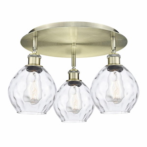 Waverly - 3 Light Flush Mount In Industrial Style-9 Inches Tall and 17.75 Inches Wide - 1330049