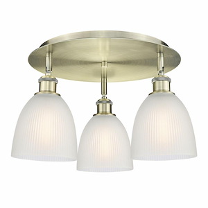 Castile - 3 Light Flush Mount In Industrial Style-9.5 Inches Tall and 17.75 Inches Wide - 1330050