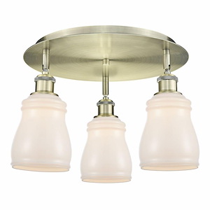 Ellery - 3 Light Flush Mount In Nautical Style-9.5 Inches Tall and 16.5 Inches Wide - 1330079