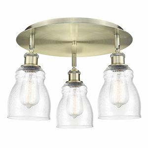 Ellery - 3 Light Flush Mount In Nautical Style-9.5 Inches Tall and 16.5 Inches Wide