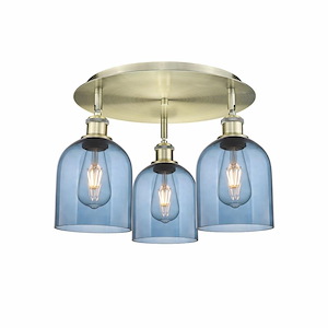 Bella - 3 Light Flush Mount In Industrial Style-10.5 Inches Tall and 17.25 Inches Wide - 1330108