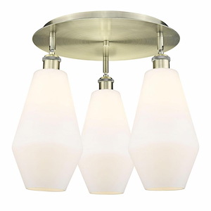 Cindyrella - 3 Light Flush Mount In Industrial Style-14.5 Inches Tall and 18.75 Inches Wide