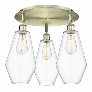 Cindyrella - 3 Light Flush Mount In Industrial Style-14.5 Inches Tall and 18.75 Inches Wide