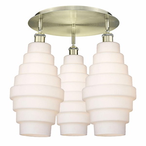 Cascade - 3 Light Flush Mount In Industrial Style-17.5 Inches Tall and 19.75 Inches Wide