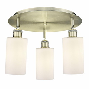 Clymer - 3 Light Flush Mount In Art Deco Style-9.38 Inches Tall and 15.63 Inches Wide - 1330131