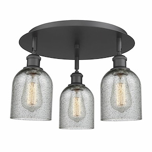 Caledonia - 3 Light Flush Mount In Industrial Style-9.5 Inches Tall and 16.75 Inches Wide