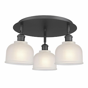 Dayton - 3 Light Flush Mount In Industrial Style-9 Inches Tall and 17.25 Inches Wide - 1330106
