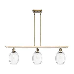 Preston - 3 Light Stem Hung Island-11 Inch Tall and 36 Inch Wide - 1387685